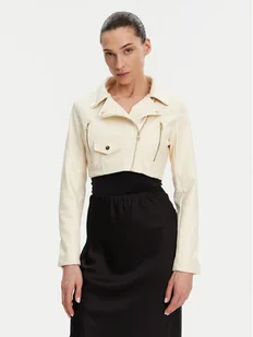 Rinascimento Kurtka z imitacji skóry CFC0119617003 Beżowy Regular Fit - Kurtki damskie - miniaturka - grafika 1