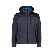 Kurtki męskie - CMP - Męska kurtka z kapturem i zamkiem błyskawicznym, Titan Mel., 50 - miniaturka - grafika 1