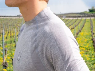 COMPRESSPORT Koszulka biegowa z długim rękawem TRAINING TSHIRT szara - Koszulki sportowe męskie - miniaturka - grafika 4