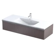 Szafki łazienkowe - Szafka łazienkowa pod umywalkę Oristo Etna 120 cm brązowy mat OR52-SD1S-120-21R - miniaturka - grafika 1