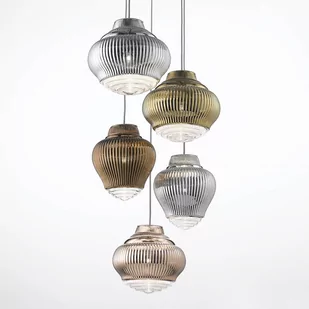 Lampa wisząca Bonnie 130 cm różowe złoto metallic - Lampy sufitowe - miniaturka - grafika 3