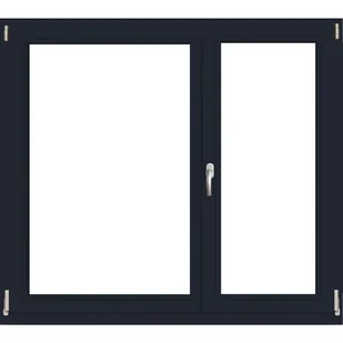 Lupol 2-szybowe fasadowe lakier kolor antracytowy O18 RU/R 1465x1135 mm - Okna - miniaturka - grafika 1