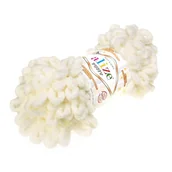 Pasmanteria - Alize, włóczka dziecięca Puffy 62, jasny kremowy - miniaturka - grafika 1