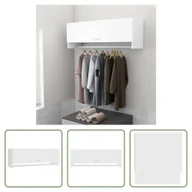 Szafy - The Living Store Szafa biała 100x32,5x35 cm Materiał drewnopochodny - miniaturka - grafika 1