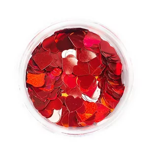 Raisin, Pyłek do zdobień paznokci Hearts 03 - Ozdoby do paznokci - miniaturka - grafika 1