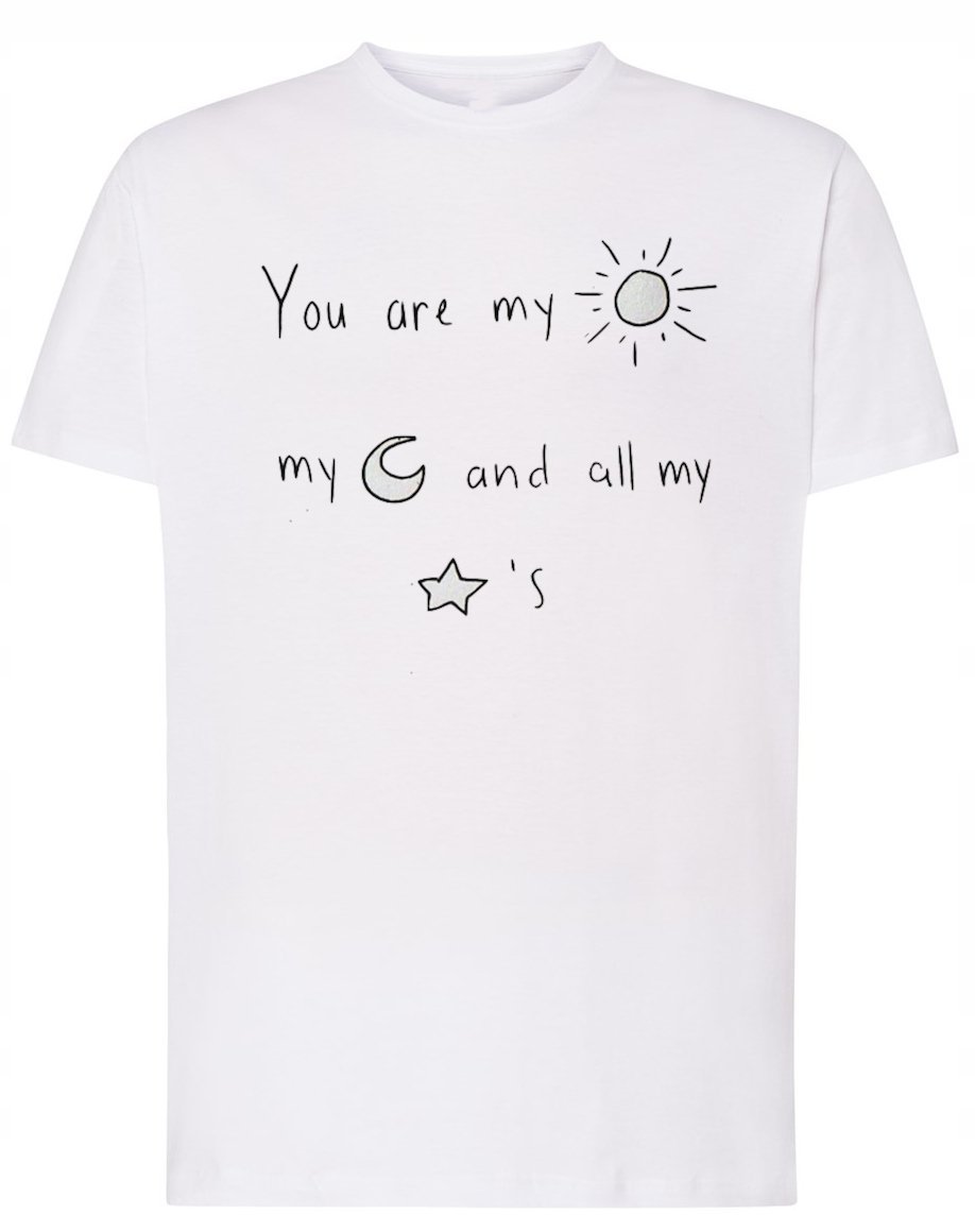 Walentynki Prezent T-Shirt męski nadruk napisy M