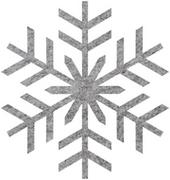 Ozdoby bożonarodzeniowe - Dekoracja filcowa Śnieżynka - 32 cm - 1 szt. - miniaturka - grafika 1