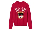 Swetry dla chłopców - pepperts!® Sweter świąteczny dla dzieci (158/164, Czerwony) - miniaturka - grafika 1