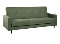 Sofy i kanapy - Kondela Sofa rozkładana ze schowkiem Valdo - zielona/czarna - miniaturka - grafika 1