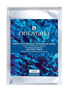 Orientana Maska z jedwabnej tkaniny na twarz Algi filipińskie i aloes 1szt. - Maseczki do twarzy - miniaturka - grafika 2