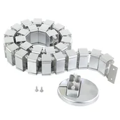 Maskownice do kabli - Ergosolid ErgoMask120S - pionowy kanał kablowy / maskownica kabli / organizer przewodów ERGOMASK120S - miniaturka - grafika 1