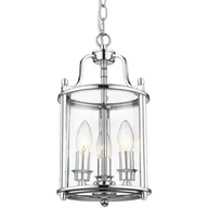 Lampy sufitowe - EVO LAMPA wisząca EVO P03427CH minimalistyczna OPRAWA zwis klatka chrom przezroczysta EVO P03427CH - miniaturka - grafika 1