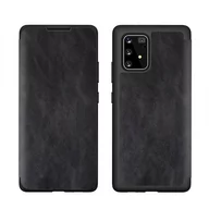 Etui i futerały do telefonów - Etui Leather Book iPhone 12 6,1" Max/Pro czarny/black - miniaturka - grafika 1