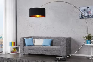 Invicta Interior Lampa podłogowa Cigno Black i-5758 - Lampy stojące - miniaturka - grafika 1
