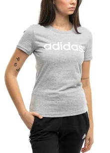 Koszulka Damska adidas T-shirt Bluzka Bawełniana Sportowa Treningowa r. L - Bluzki damskie - miniaturka - grafika 1