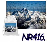 Puzzle - PUZZLE 96 EL. UKŁADANKA GÓRY TATRY ALPY KRAJOBRAZ + WORECZEK Z NADRUKIEM - miniaturka - grafika 1
