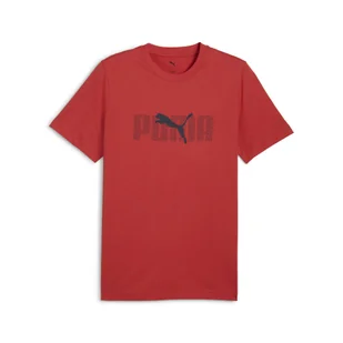 Męska koszulka Essentials Logo Lab PUMA Red Fire - Koszulki sportowe męskie - miniaturka - grafika 1