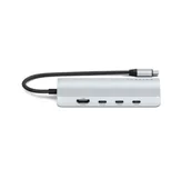 Huby USB - Satechi ST-P8KES USB-C Multiport Adapter 8K Srebrny - miniaturka - grafika 1