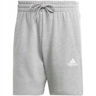Spodenki męskie - Spodenki męskie adidas Essentials French Terry 3-Stripes szare IC9437 XL - miniaturka - grafika 1