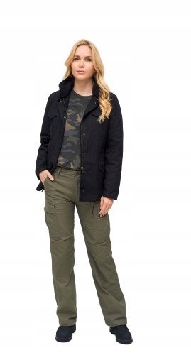 BRANDIT PLUS SIZE KURTKA DAMSKA CZARNA PUCHOWA ZAMEK 4XL J9A