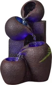 Dekoracje domu - Fontanna wewnętrzna LED 4 poziomy Zen, dekoracja i prezent 25 cm - miniaturka - grafika 1
