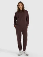 Spodnie sportowe damskie - 4F Spodnie dresowe joggery damskie - brązowe S - miniaturka - grafika 1