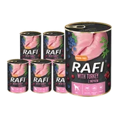 Mokra karma dla psów - Dolina Noteci Rafi z indykiem 6x400g 42518-uniw - miniaturka - grafika 1