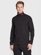 Bluzy męskie - Hugo Longsleeve Derollo224 50479373 Czarny Slim Fit - miniaturka - grafika 1