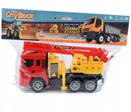 Samochody i pojazdy dla dzieci - Ciężarówka Podnośnik Koszowy Dźwig Samochód Budowlany Auto Dla Dzieci - miniaturka - grafika 1