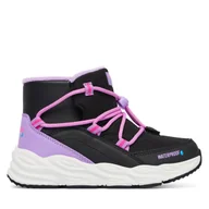 Buty dla dziewczynek - Śniegowce Skechers Turbo Tread 303492L BKMT Czarny - miniaturka - grafika 1