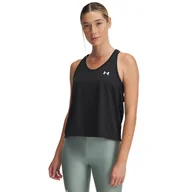Koszulki i topy damskie - Damska koszulka bez rękawów UNDER ARMOUR TECH SWING TANK 1389854-001 – Czarny - miniaturka - grafika 1