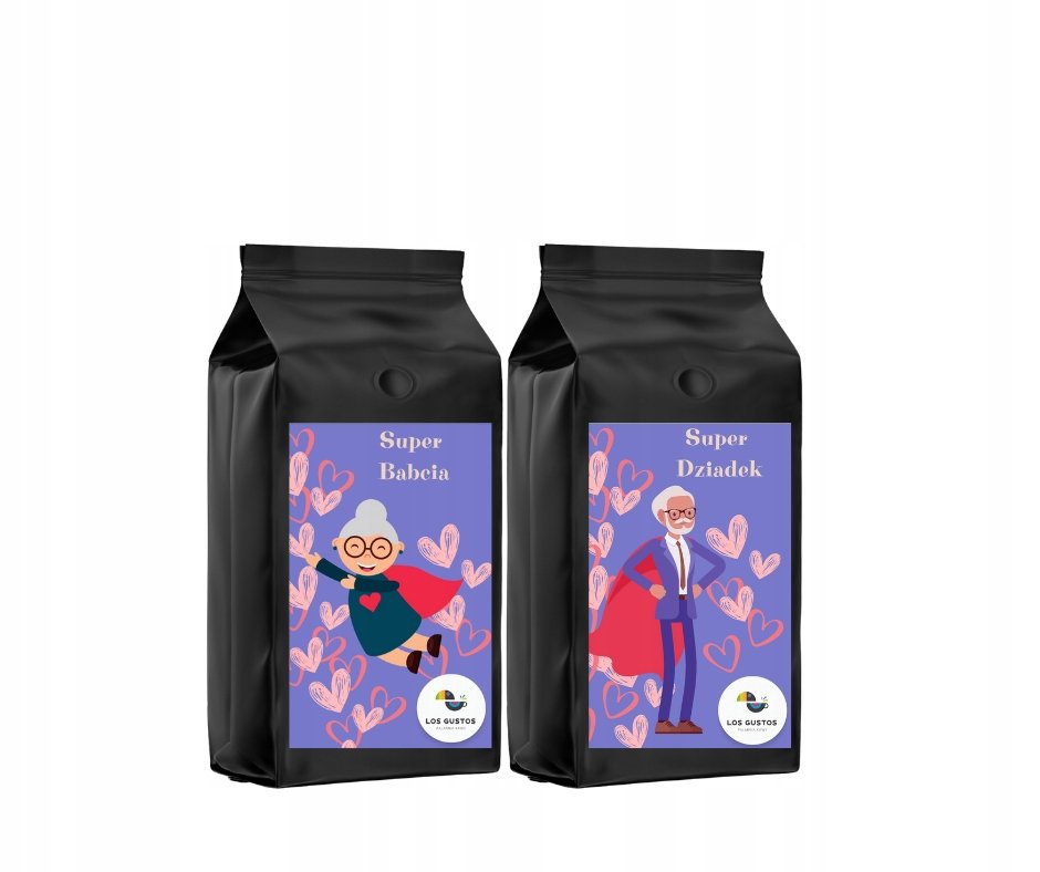Dzień babci i dziadka- Kawa ziarnista 2x500g Los Gustos