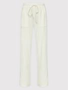 Spodnie damskie - Imperial Spodnie materiałowe P3E7CAB Biały Regular Fit - miniaturka - grafika 1