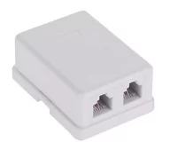 Gniazdka elektryczne - LEDart LP abonenckie telef.6P4Cx2 AP_193227 - miniaturka - grafika 1