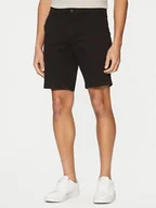Spodenki męskie - Calvin Klein Szorty materiałowe Modern Twill K10K114063 Czarny Slim Fit - miniaturka - grafika 1