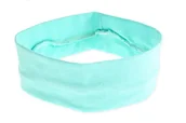 Ozdoby do włosów - Jubileo, Opaska do włosów miętowa wąska elastyczna - miniaturka - grafika 1
