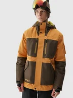 Kurtki narciarskie - Kurtka snowboardowa męska 4F M314 orange L - miniaturka - grafika 1