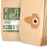 Worki do odkurzaczy - 20x Worek do Odkurzacza Einhell Rt-vc 1500 Papierowy Duży Mocny Worki 2A - miniaturka - grafika 1