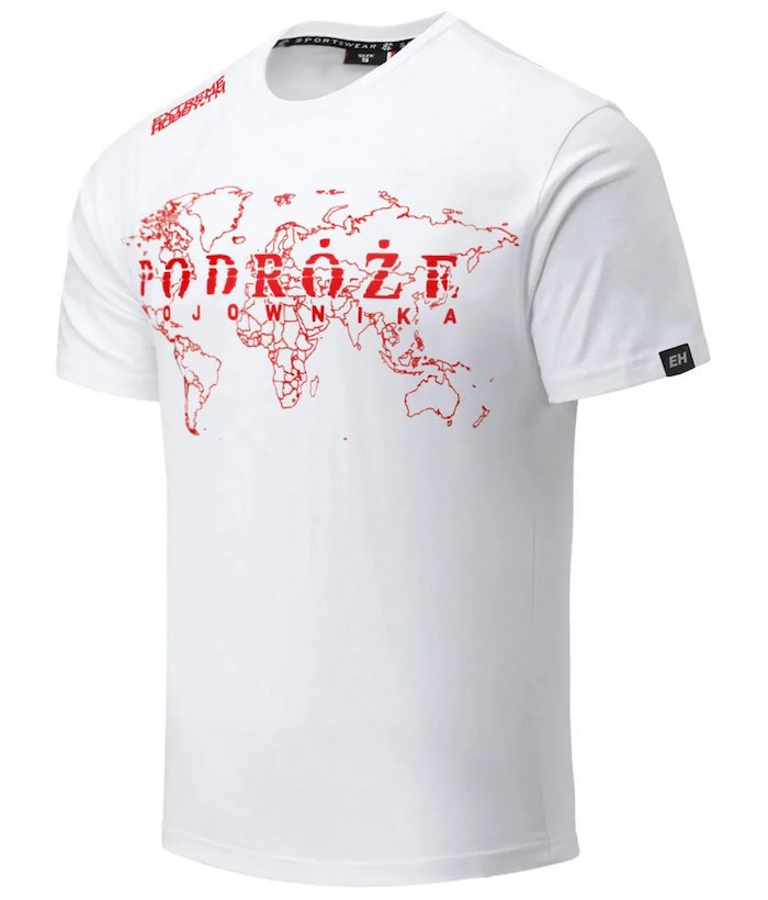 T-shirt EXTREME HOBBY PODRÓŻE WOJOWNIKA biały-M