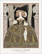 Plakaty - La rose de l’infante: Costume, de Worth from Gazette du Bon Ton., George Barbier - plakat 61x91,5 cm - miniaturka - grafika 1