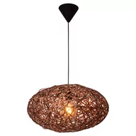 Lampy sufitowe - Skandynawska lampa wisząca Diego kulisty zwis rattanowy - miniaturka - grafika 1