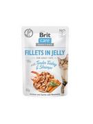 Mokra karma dla kotów - Brit Care Cat Fillets in Jelly Tender Turkey & Shrimps 85 g Indyk i krewetki - miniaturka - grafika 1