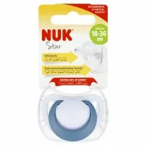 Nuk Smoczek uspokajający silikonowy 18-36m Star 10739748 - Smoczki uspokajające - miniaturka - grafika 1