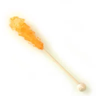 Cukierki - Pałeczka cukrowa POMARAŃCZA - owocowy Candy stick do słodzenia i dekoracji herbaty, kawy, cold brew oraz koktajli - miniaturka - grafika 1