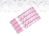 Dekoracje sali - Tuba strzelająca - białe serca - 40 cm - 4 szt. - miniaturka - grafika 1