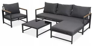 Narożnik Do Ogrodu Orlando + Fotel Dark Grey - Meble ogrodowe - miniaturka - grafika 1