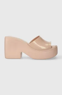 Melissa klapki MELISSA POSH AD damskie kolor różowy na słupku M.35702.Q083 - Klapki i japonki damskie - miniaturka - grafika 1