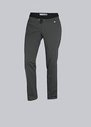 Spodnie damskie - BP 1736-334-0056 damskie spodnie komfortowe, smukły krój, 40% bawełna, 35% poliester, 25% elastomultiester, antracytowy, rozmiar 36s - miniaturka - grafika 1