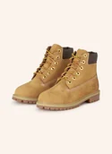 Botki damskie - Timberland Botki Sznurowane 6 Inch Premium braun - miniaturka - grafika 1