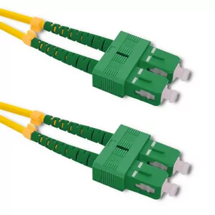 QOLTEC Patchcord Światłowodowy SC/APC SC/APC 9/125 1.5m 54365 - Kable miedziane - miniaturka - grafika 2